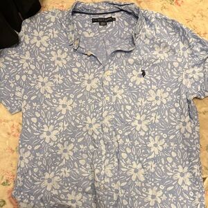 Polo by Ralph Lauren Light Blue Floral Shirt